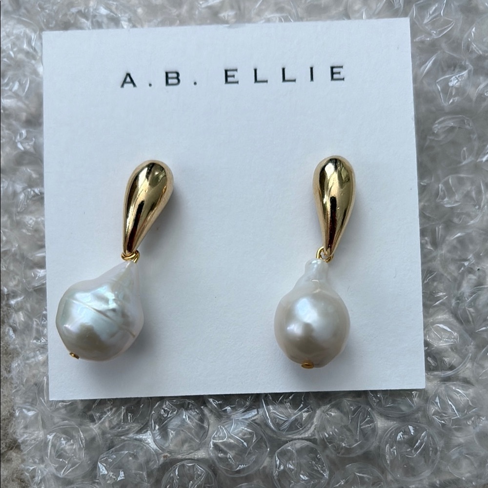 A.B. Ellie Oryann Pearl Drop Bridal Earrings